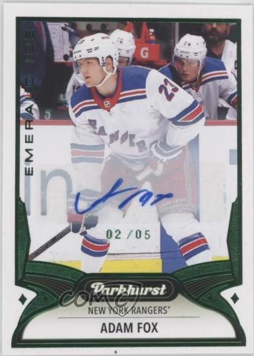 Adam Fox [Emerald Ice Autograph] #246