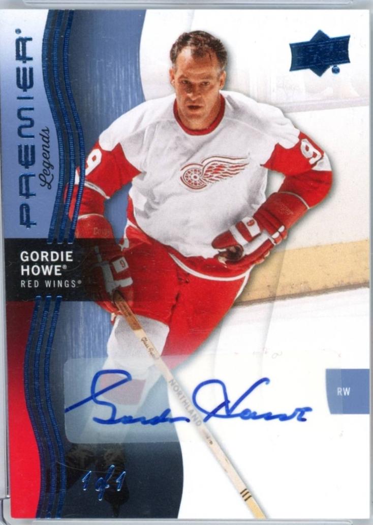Gordie Howe [Platinum Autograph] #98