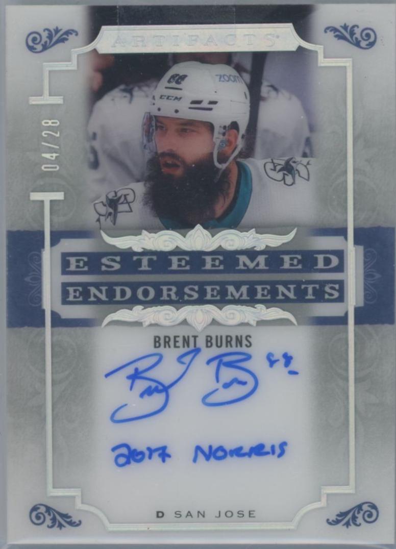 Brent Burns '2017 Norris' #EE-BB