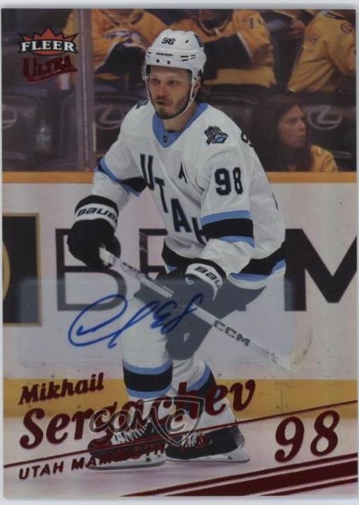 Mikhail Sergachev [Red Rainbow Foil Auto] #56