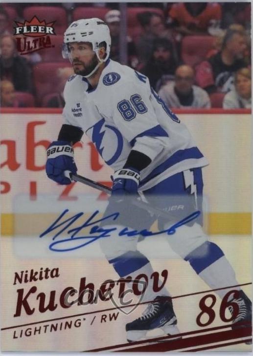 Nikita Kucherov [Red Rainbow Foil Auto] #142
