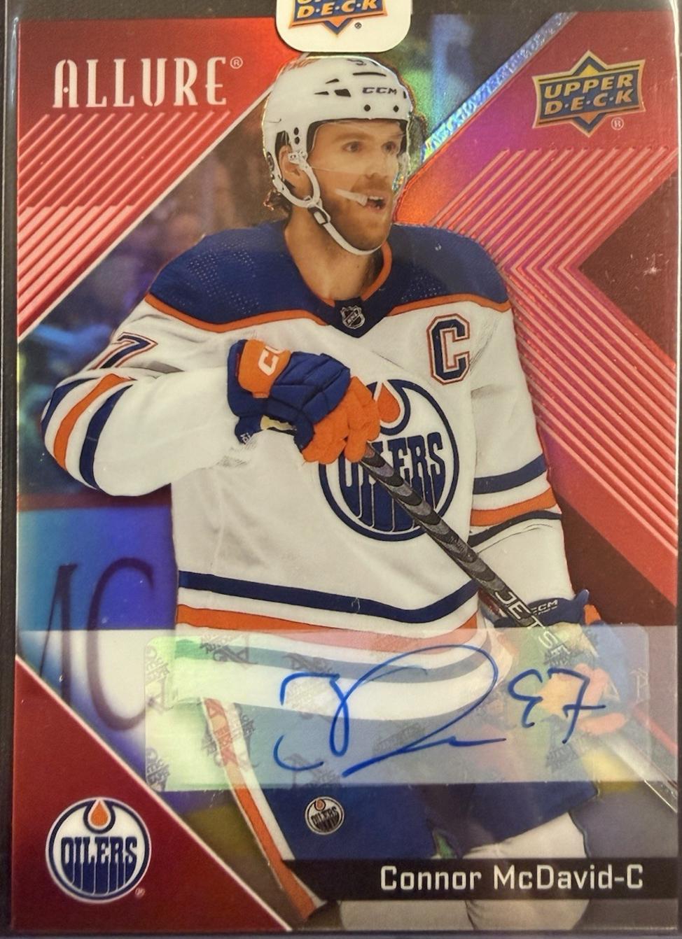 Connor McDavid [Red Rainbow Autograph] #97