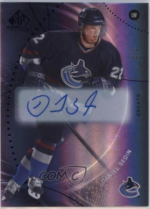 Daniel Sedin [Purple Autograph] #85