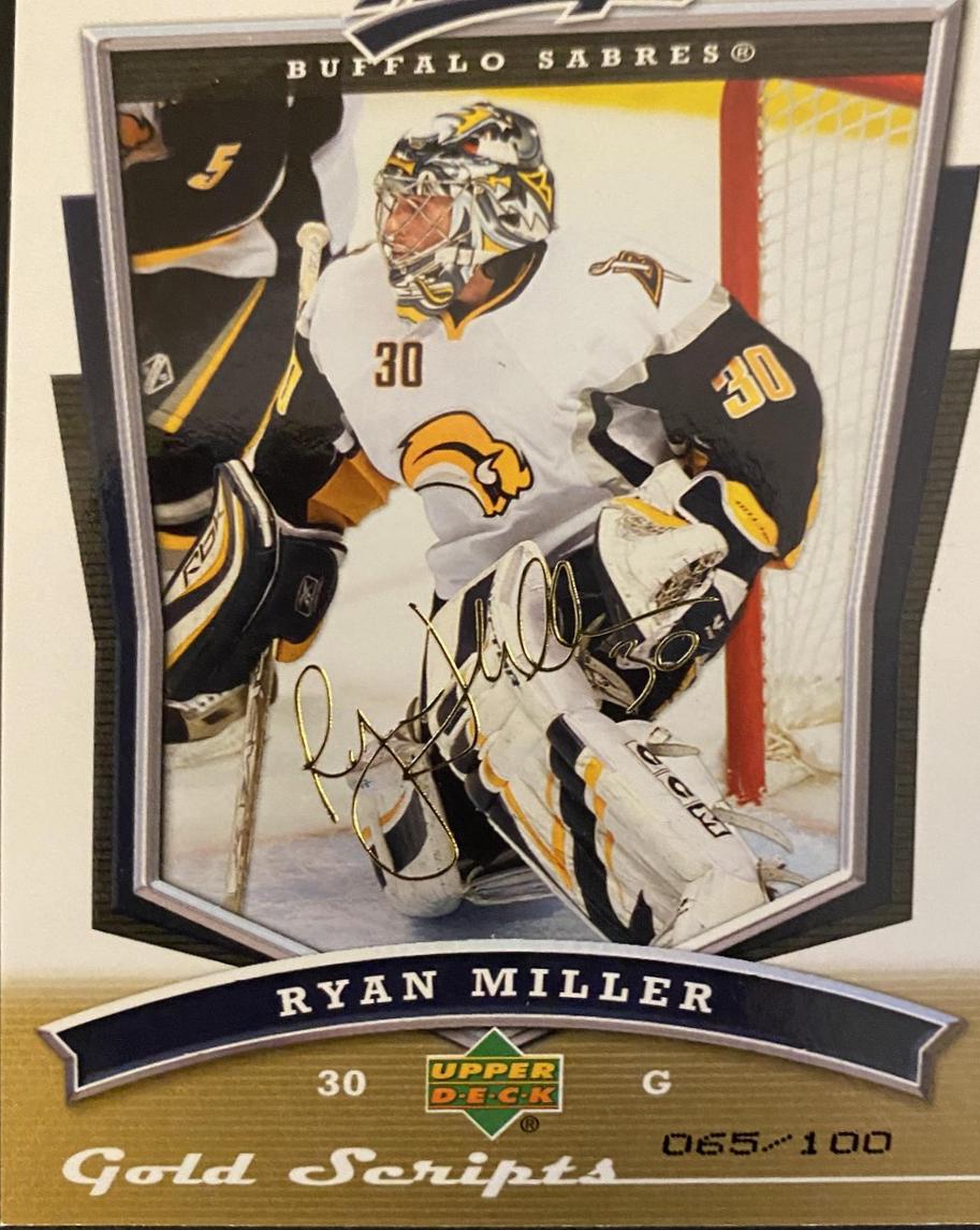Ryan Miller [Gold Script] #243