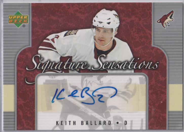 Keith Ballard #SS-KB