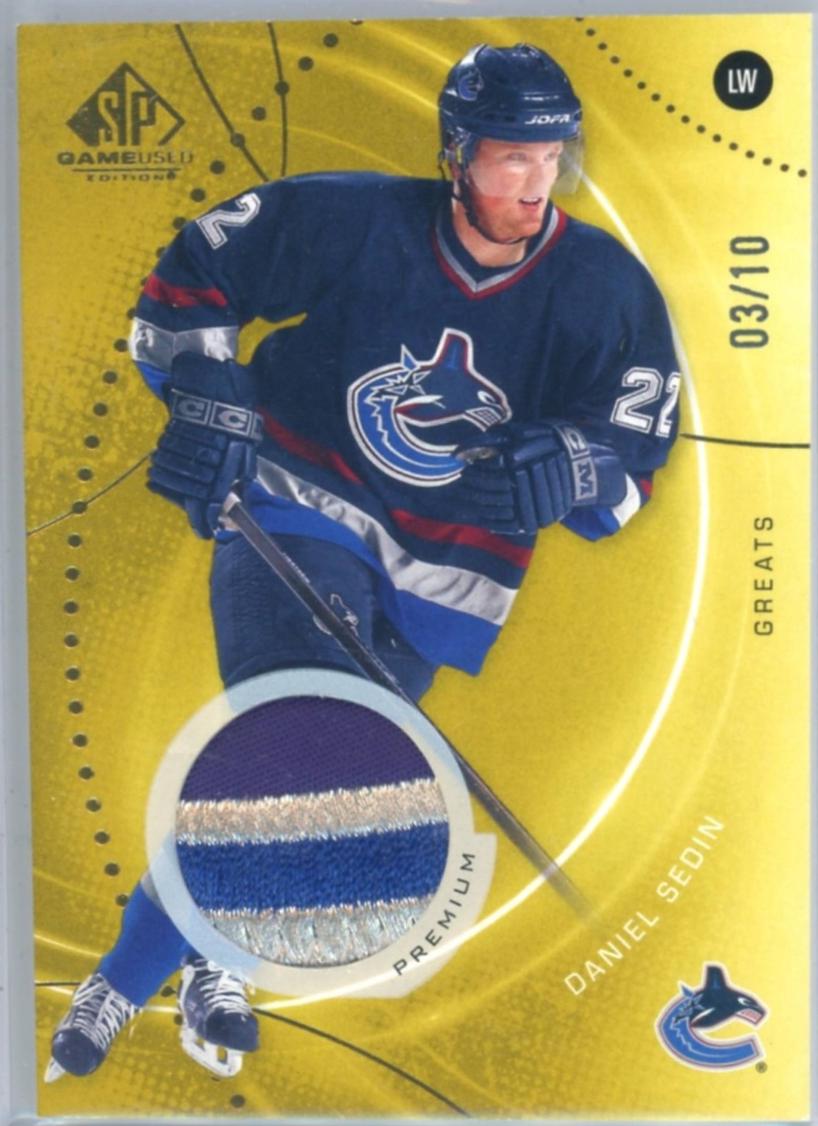 Daniel Sedin [Gold Premium Memorabilia] #85