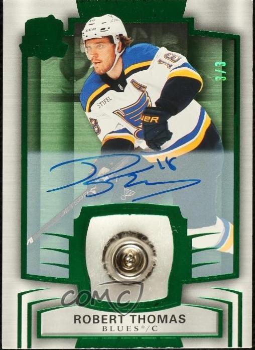 Robert Thomas [Green Button Gold Foil Autograph Patch] #44