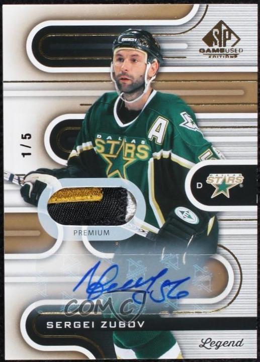 Sergei Zubov [Gold Autograph Premium Memorabilia] #142