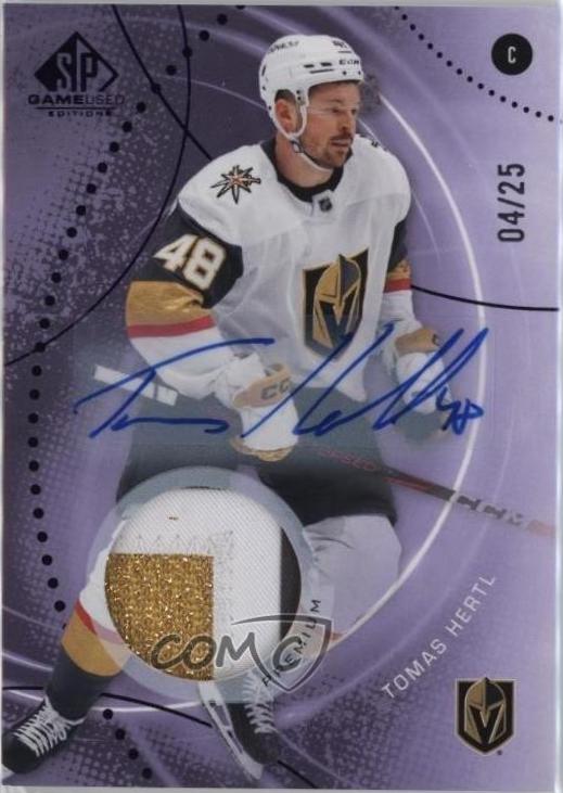 Tomas Hertl [Purple Auto Premium Memorabilia] #27