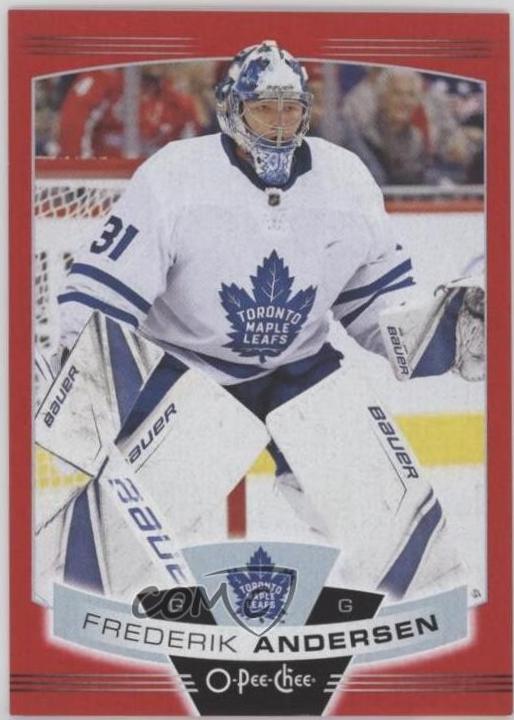 Frederik Andersen [Red Border Blank Back] #256