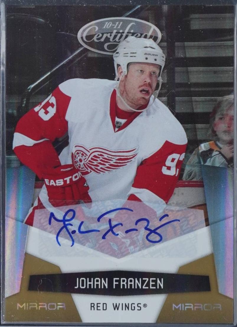 Johan Franzen [Mirror Gold Signature] #55