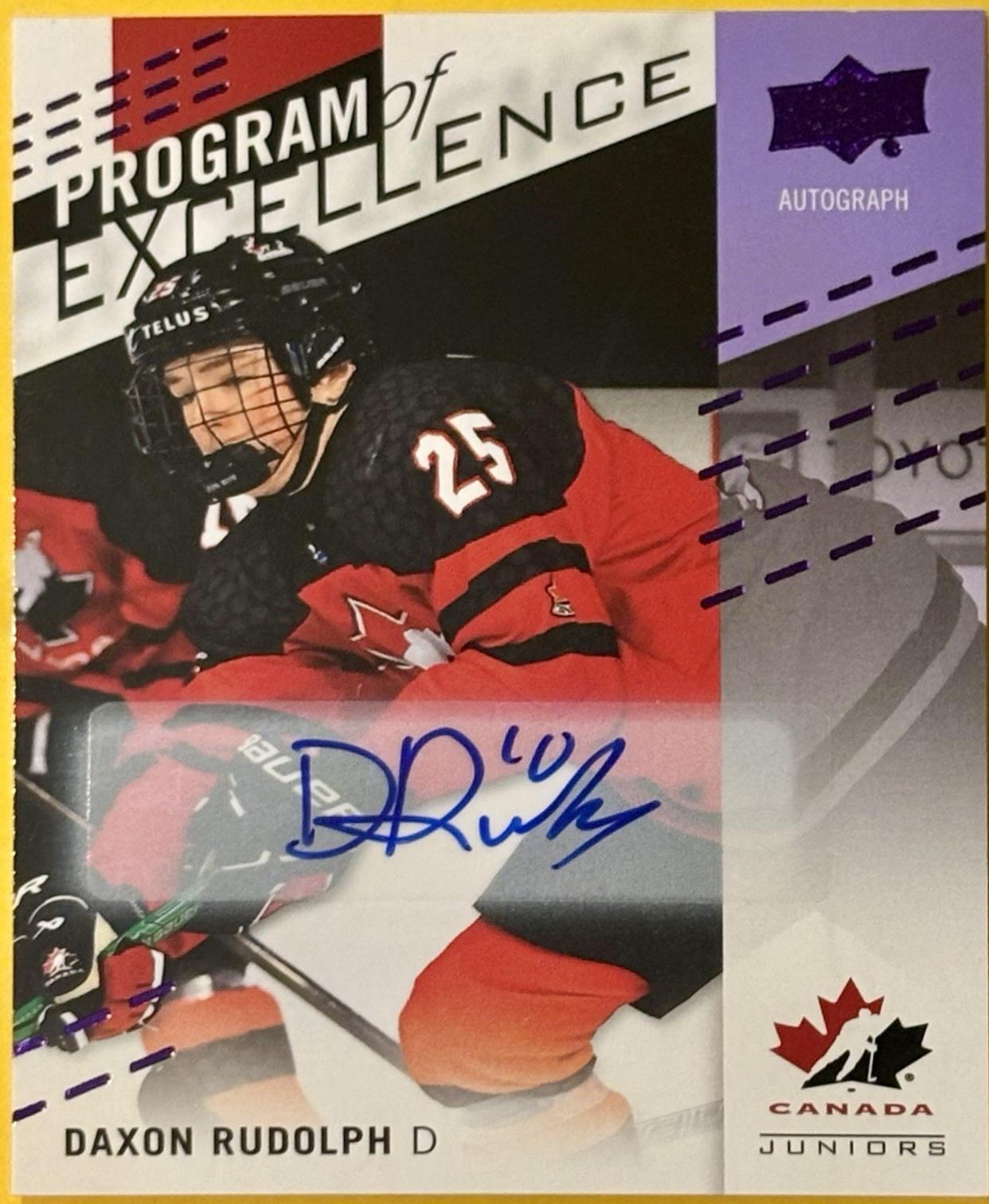 Daxon Rudolph [Signature] #143