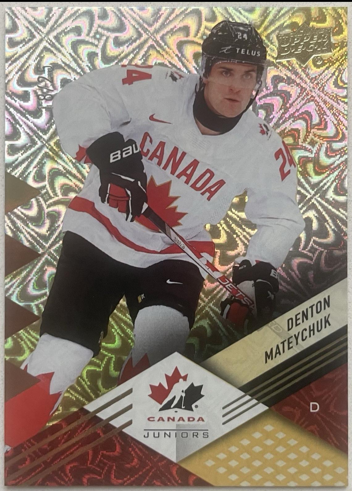 Denton Mateychuk [Gold Patterned Foilboard] #7