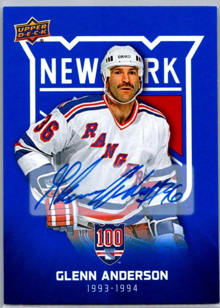 Glenn Anderson [Blue Autograph] #47
