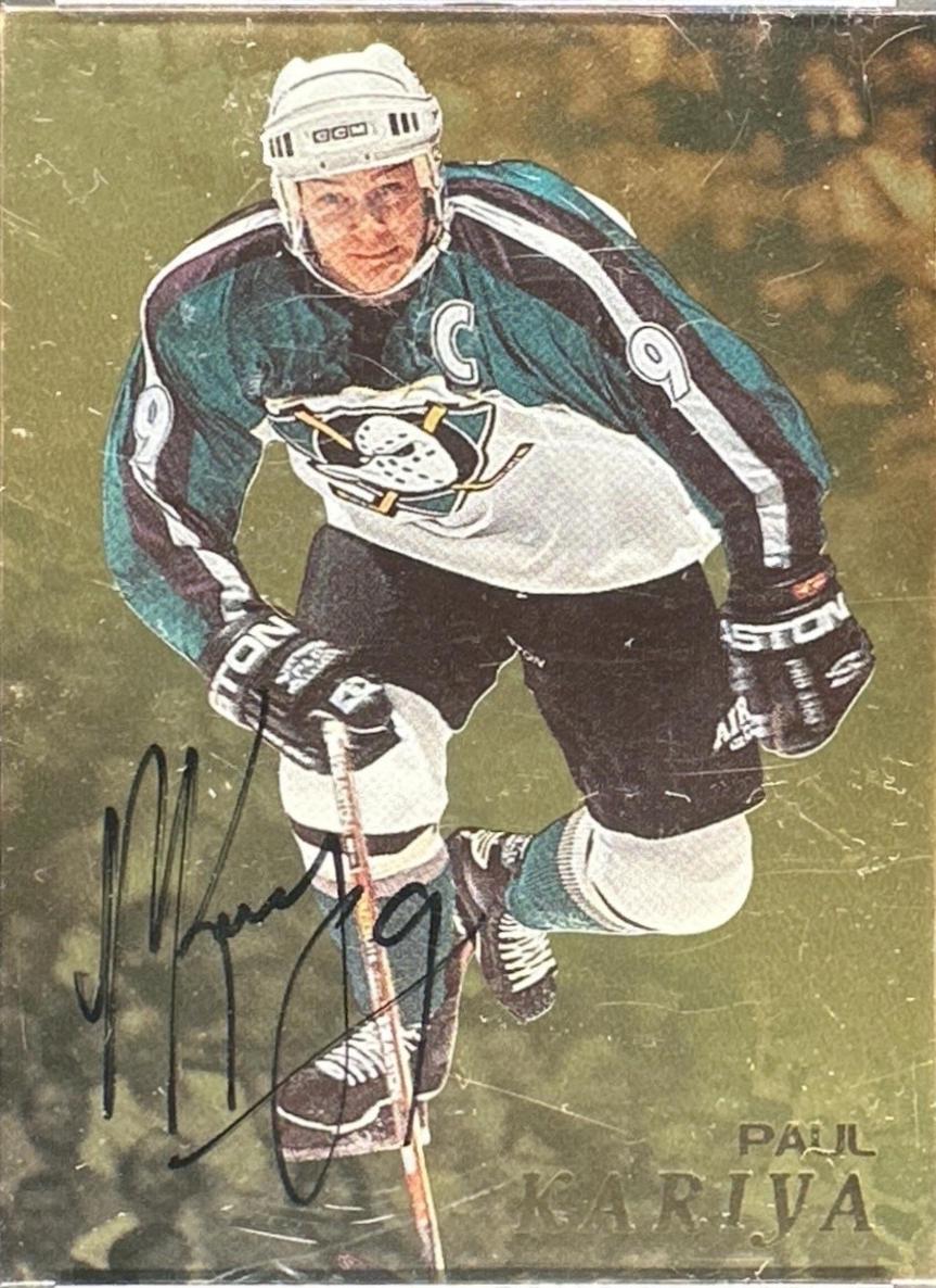 Paul Kariya [Gold Autograph] #2