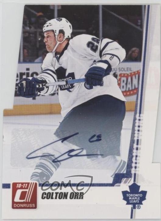 Colton Orr [Die Cut Gems Autograph] #52