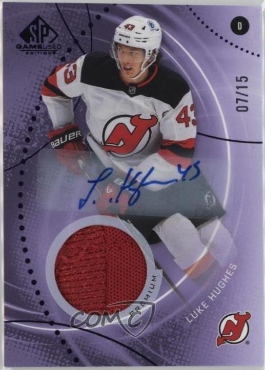 Luke Hughes [Purple Auto Premium Memorabilia] #159