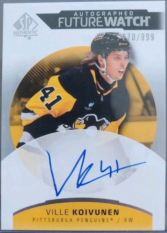 Ville Koivunen [Horizontal Autograph] #131