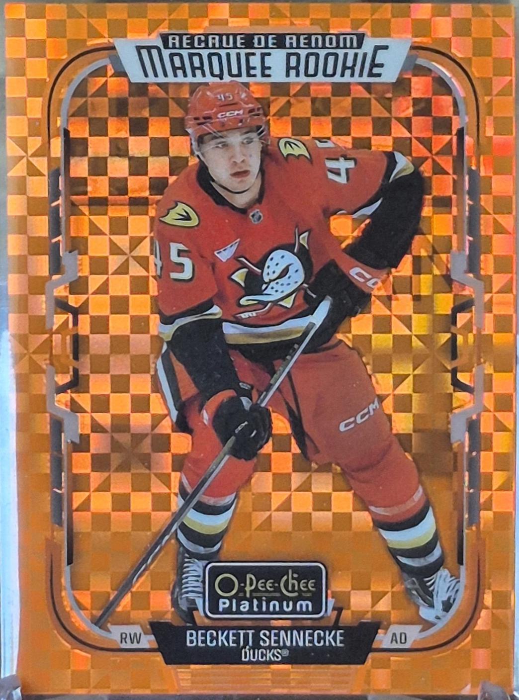 Beckett Sennecke [Orange Checkers] #269