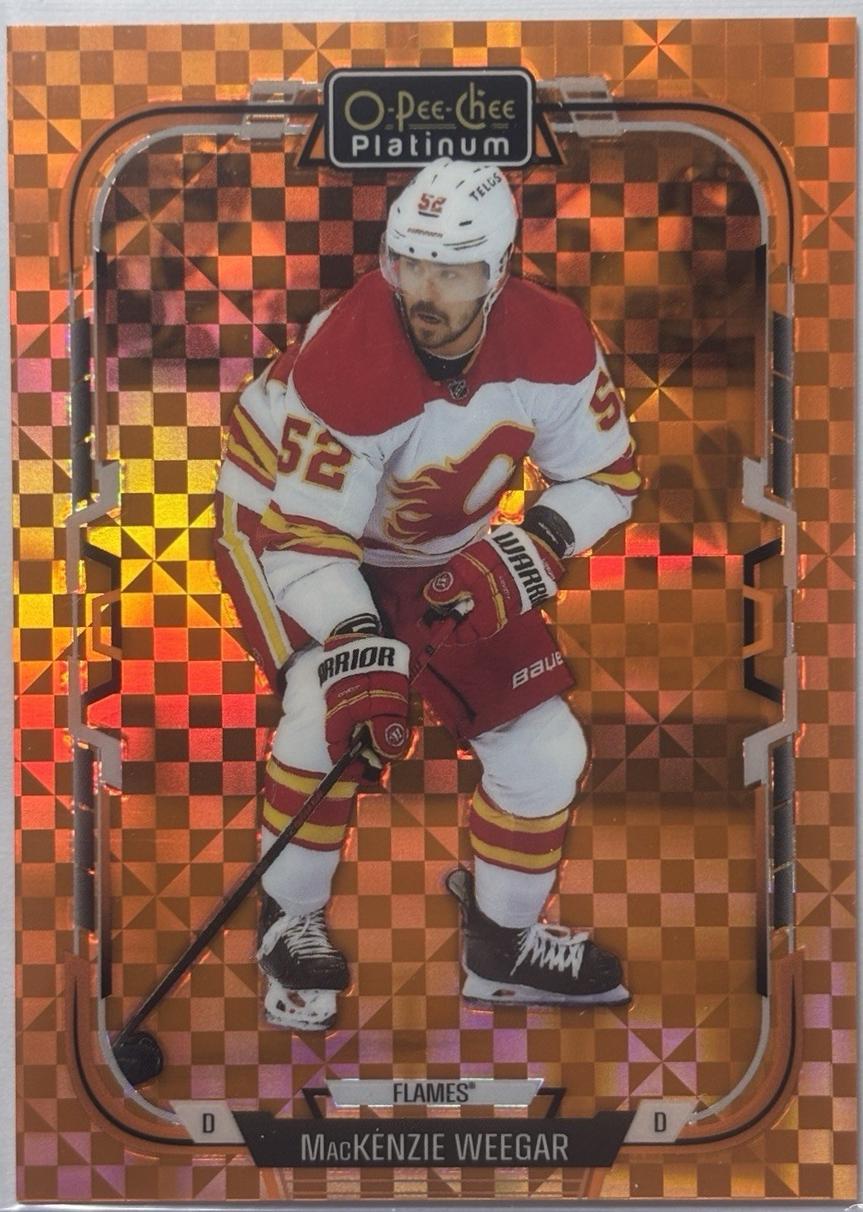 MacKenzie Weegar [Orange Checkers] #79