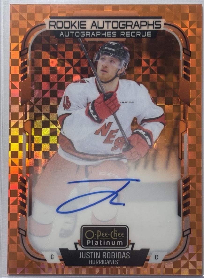Justin Robidas [Orange Checkers] #R-JR