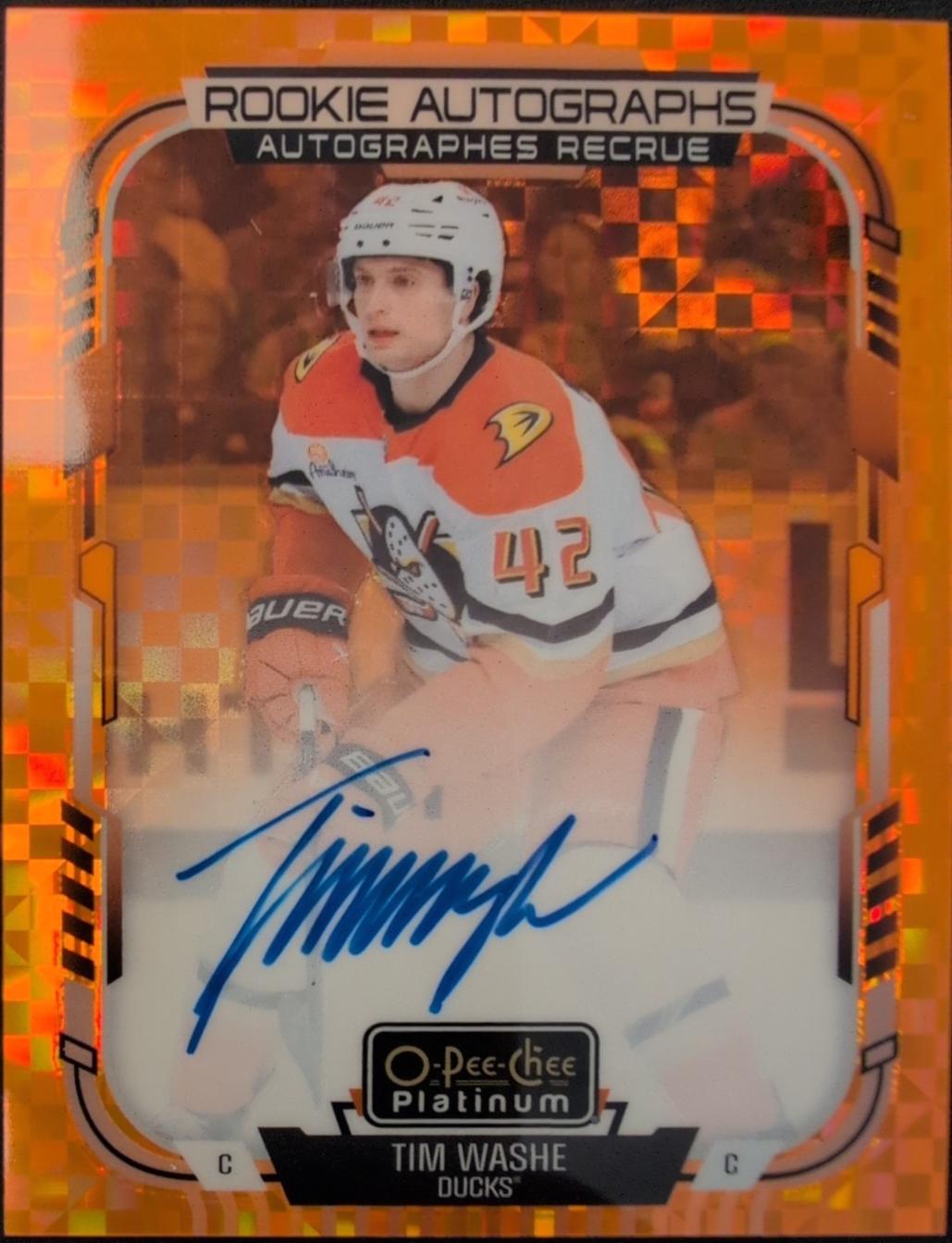 Tim Washe [Orange Checkers] #R-TW