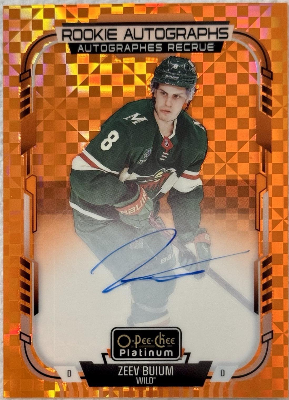Zeev Buium [Orange Checkers] #R-ZB