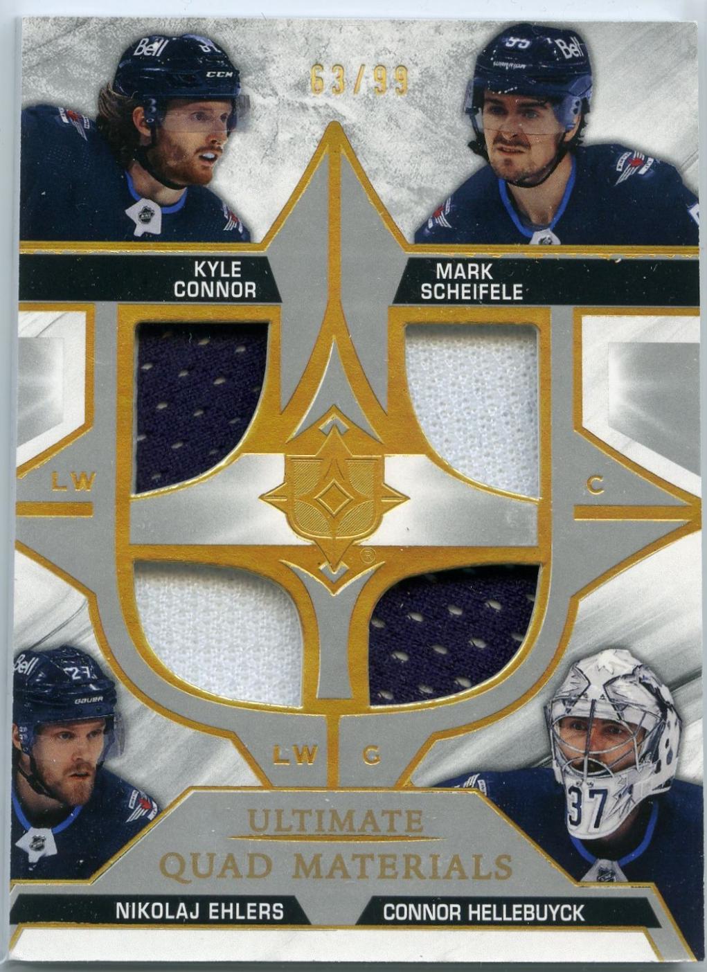 Kyle Connor, Mark Scheifele, Nikolaj Ehlers, Connor Hellebuyck #QM-SEHC