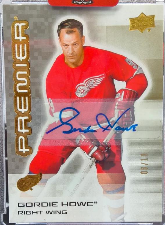 Gordie Howe [Gold Autograph] #95