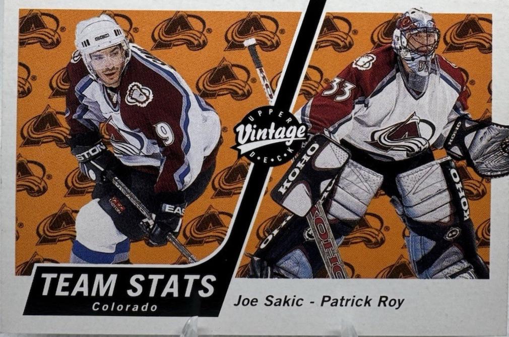 Joe Sakic / Patrick Roy #99