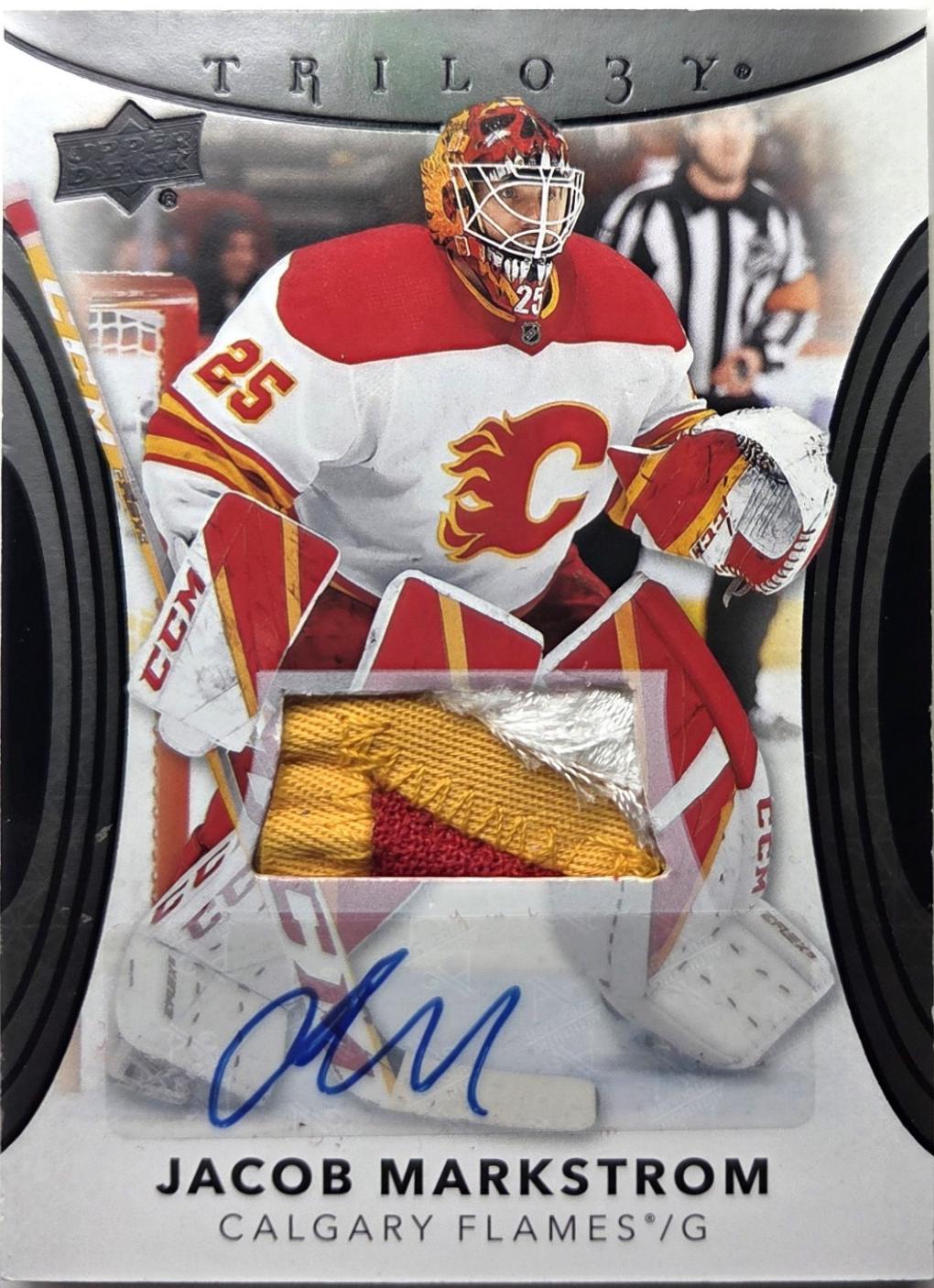 Jacob Markstrom [Black Foil Patch Autograph] #56