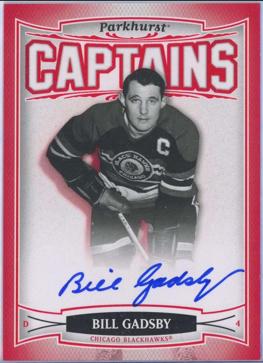 Bill Gadsby [Autograph] #173