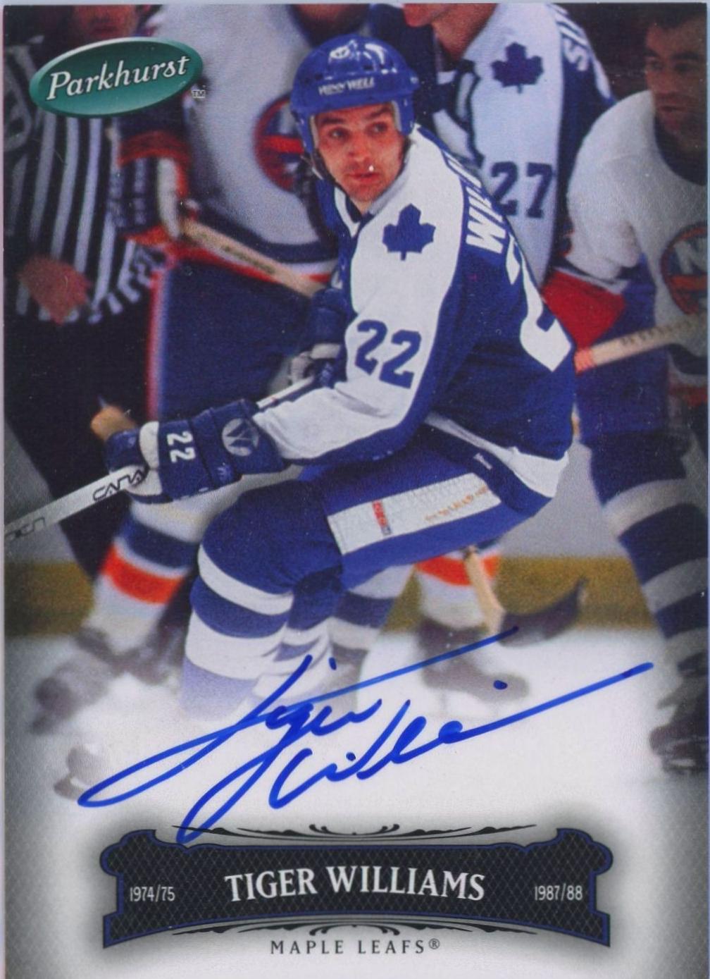 Tiger Williams [Autograph] #149
