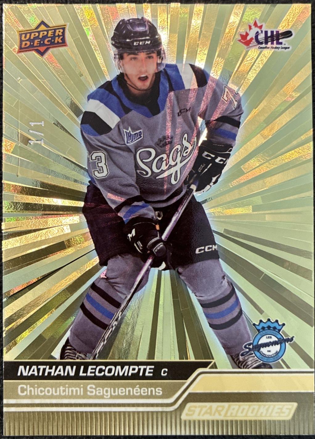 Nathan Lecompte [Outburst Gold Star Rookie] #383