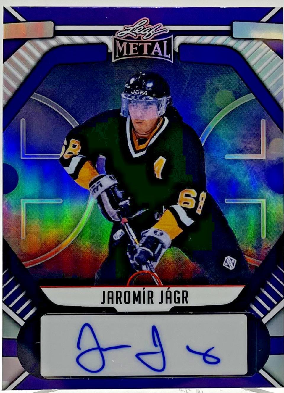 Jaromir Jagr [Prismatic Purple] #BA-JJ1
