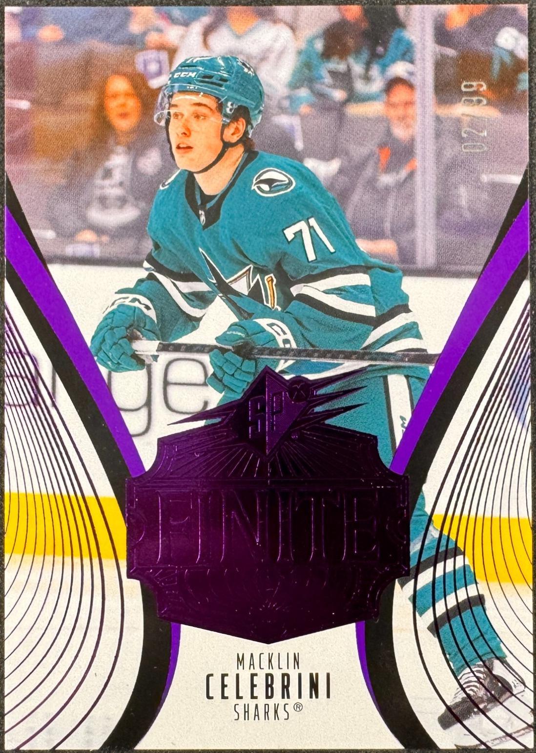 Macklin Celebrini [Purple] #25