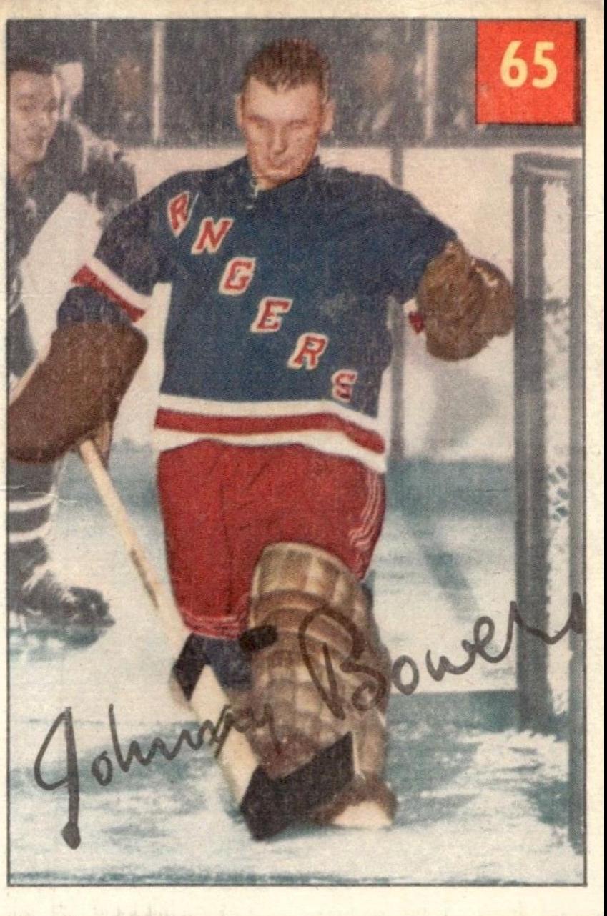 Johnny Bower [Lucky Premium Back] #65
