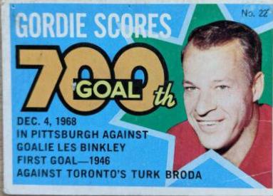 Gordie 700th Goal #22
