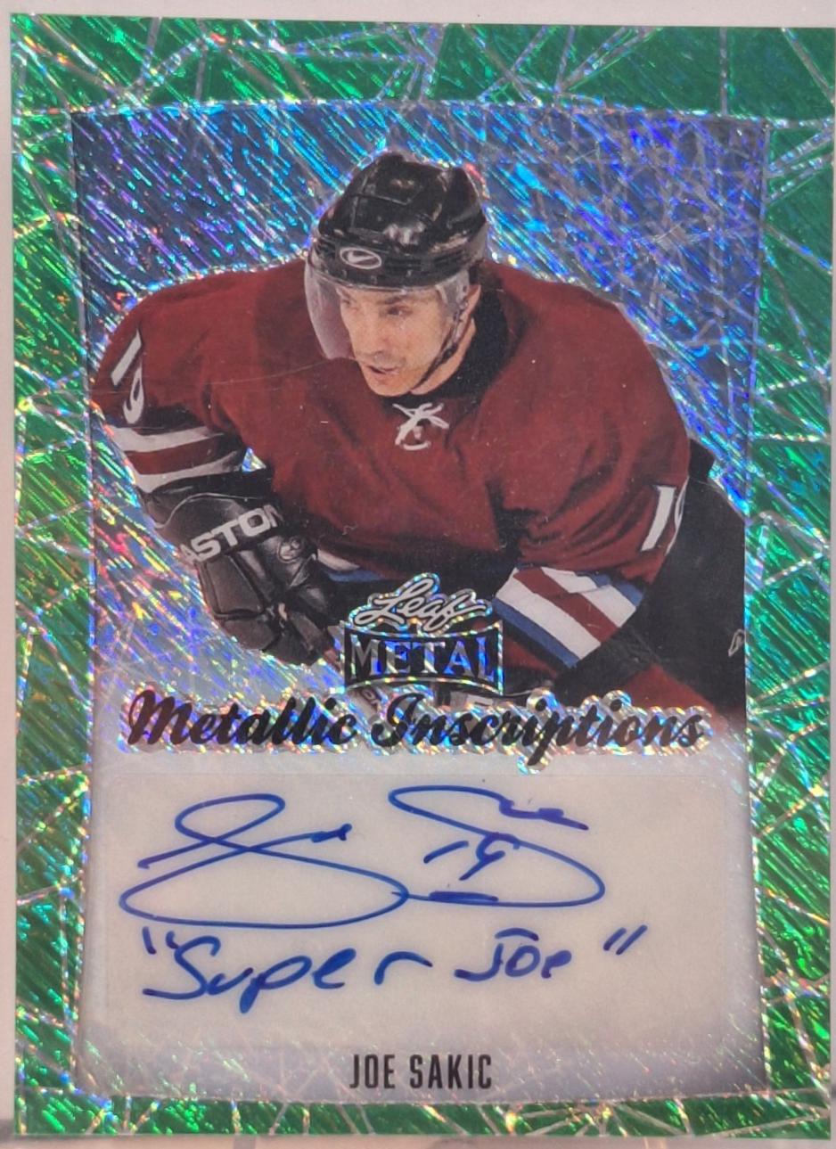 Joe Sakic [Diagonal Shimmer] #MI-JS1