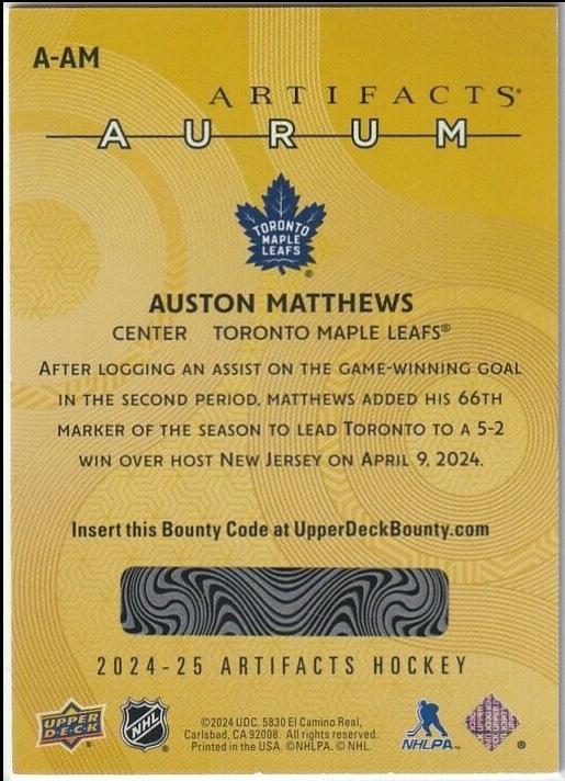 Auston Matthews #AB-AM