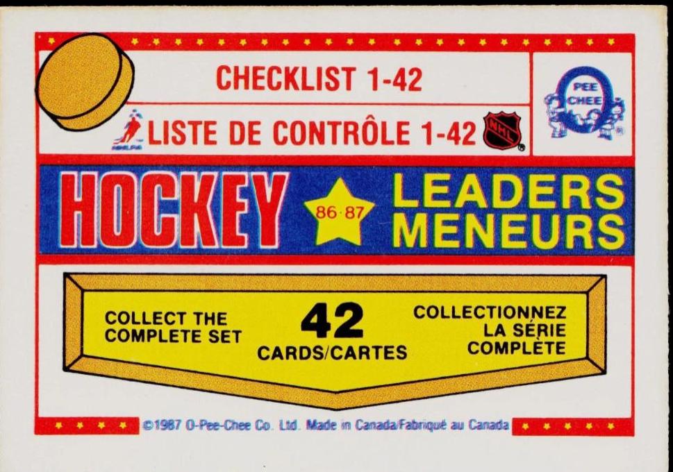 Checklist #1-42 #42