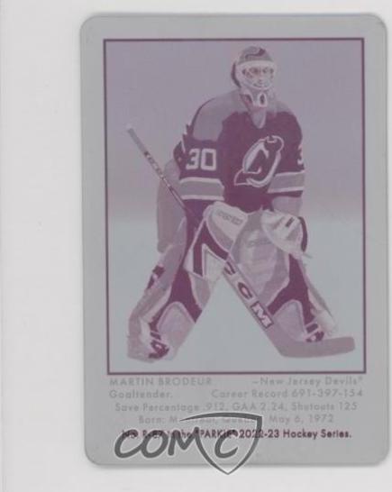 Martin Brodeur [Printing Plate] #R-87