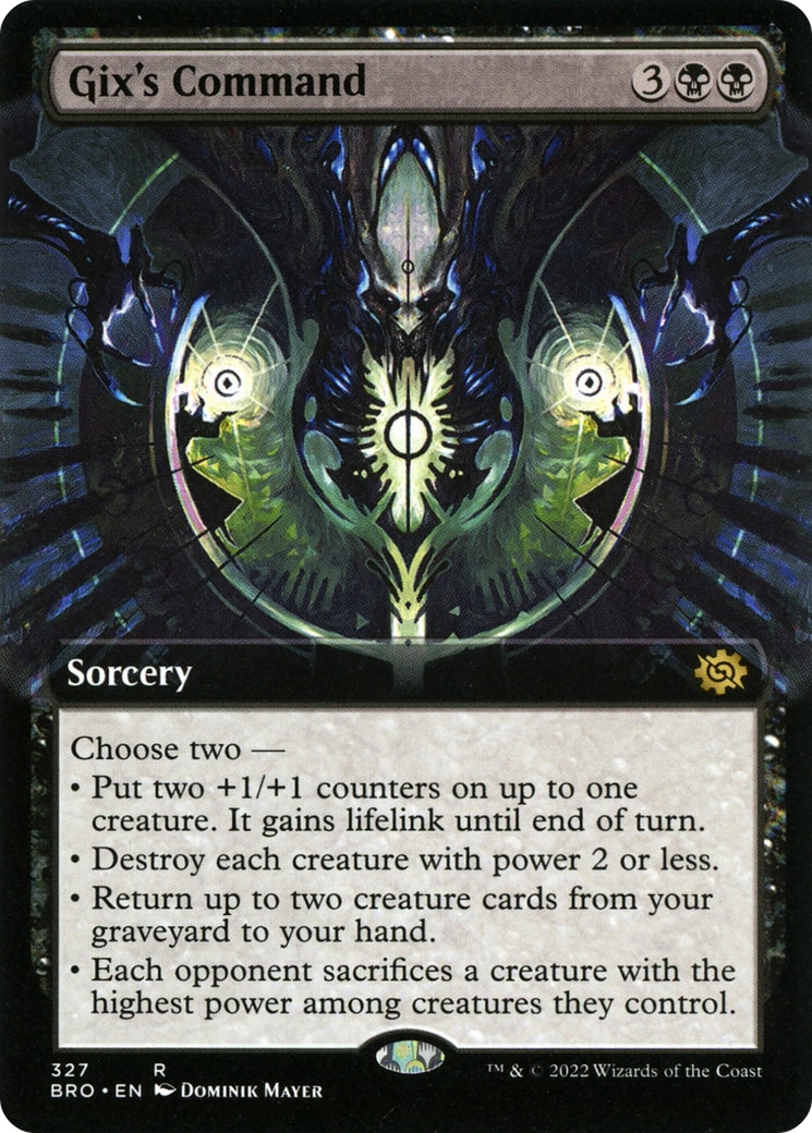 Gix's Command [Extended Art Foil] #327