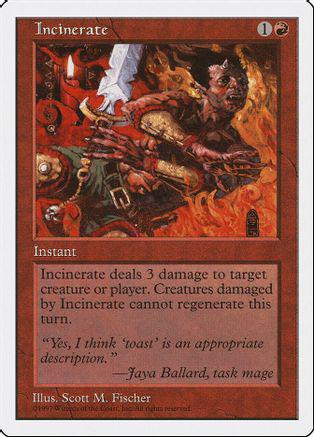 Incinerate