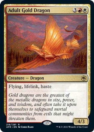 Adult Gold Dragon #216