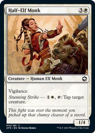 Half-Elf Monk [Foil] #19