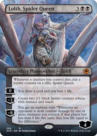 Lolth, Spider Queen [Extended Art Foil] #284