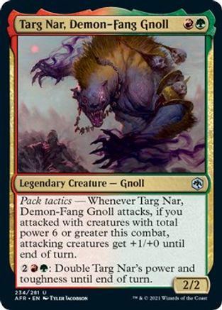 Targ Nar, Demon-Fang Gnoll [Foil]