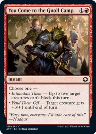 You Come to the Gnoll Camp [Foil]