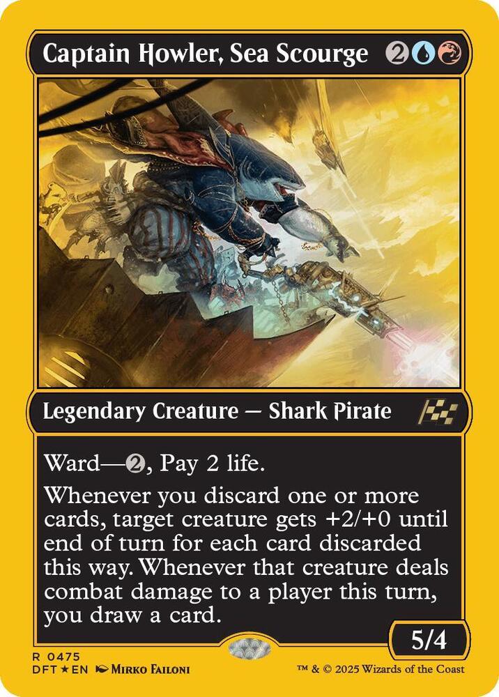 Captain Howler, Sea Scourge [First Place Foil] #475